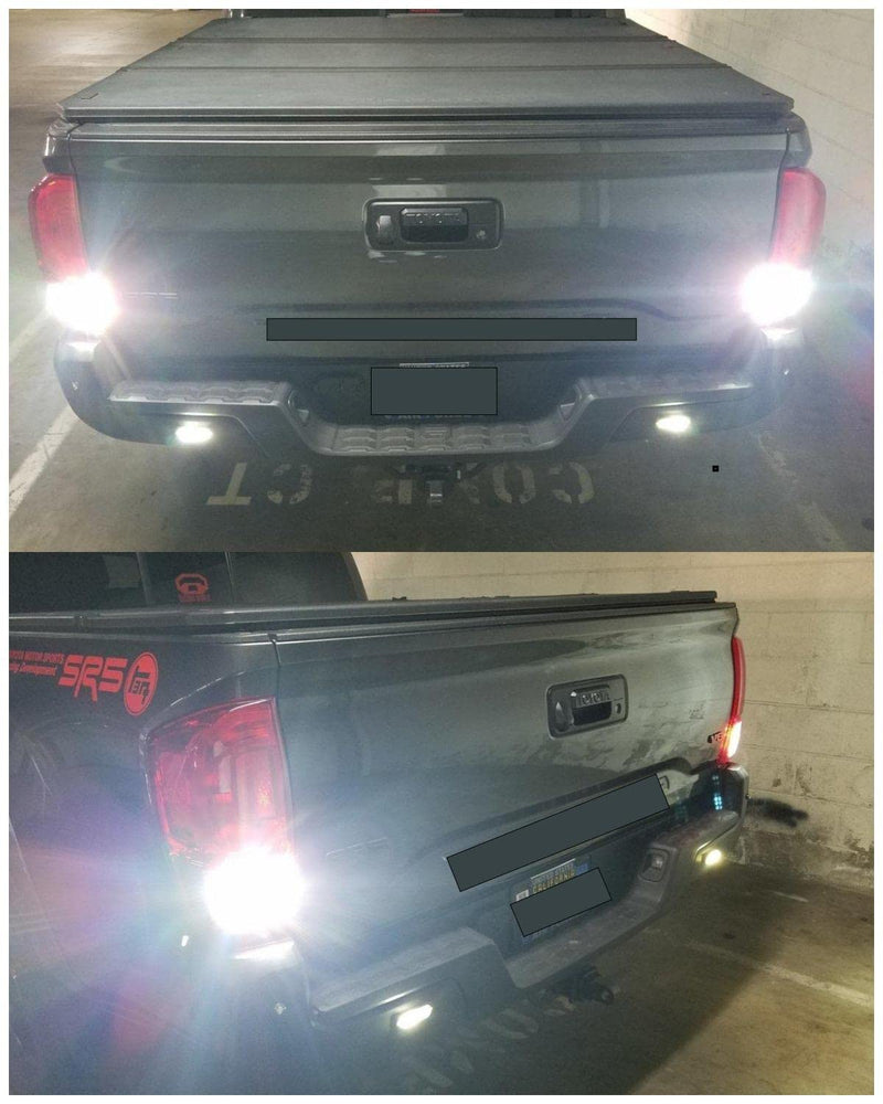 T15 921 912 906 LED Bulbs 2835 Chipsets Compatible with 2005-2017 2018 2019 2020 2021 Toyota Tacoma Back Up Reverse Lights Xenon White, Pack of 2
