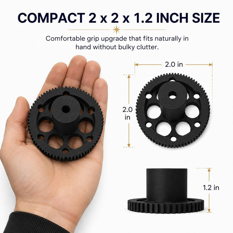 SplashNColor Fine Focus Knob Compatible with Meade ETX125 Telescope – Easier Precision Adjustment | Larger Grip Aid | Smooth Manual Control for Rear Focuser Refresh