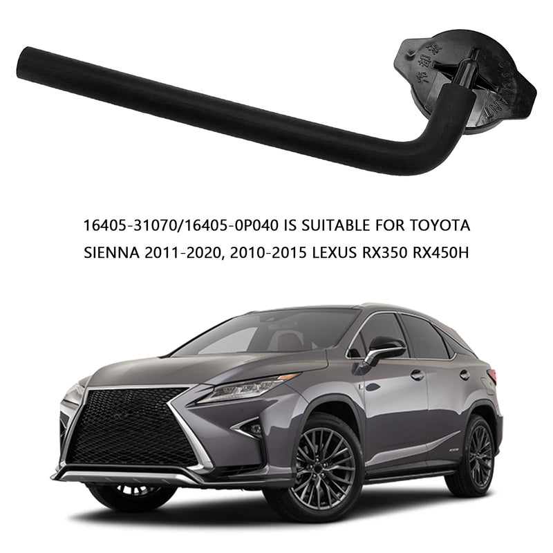 Coolant Reservoir Cap for 2011-2020 Toyota Sienna, 2010-2015 Lexus RX350, RX450h, Highlander 2014-2019, Engine Coolant Radiator Overflow Reservoir Cap Replacement 16405-31070 16405-0P040 Black