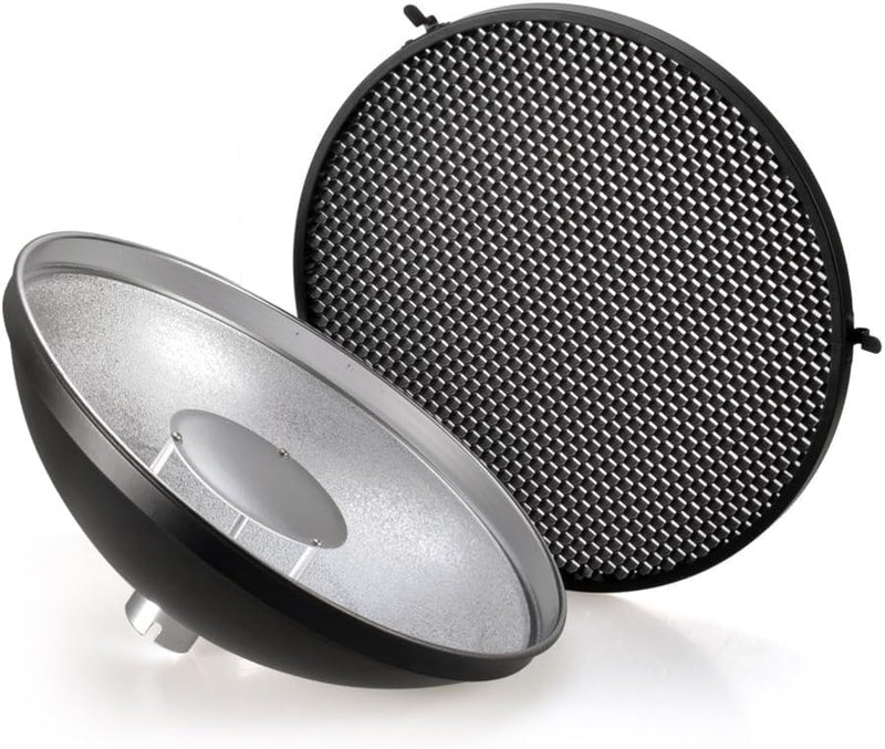 Godox AD-S3 Beauty Dish Reflector with Honeycomb Cover for AD200Pro II AD200Pro AD200 Pocket Flash AD180 AD360 AD360II Flash Speedlite
