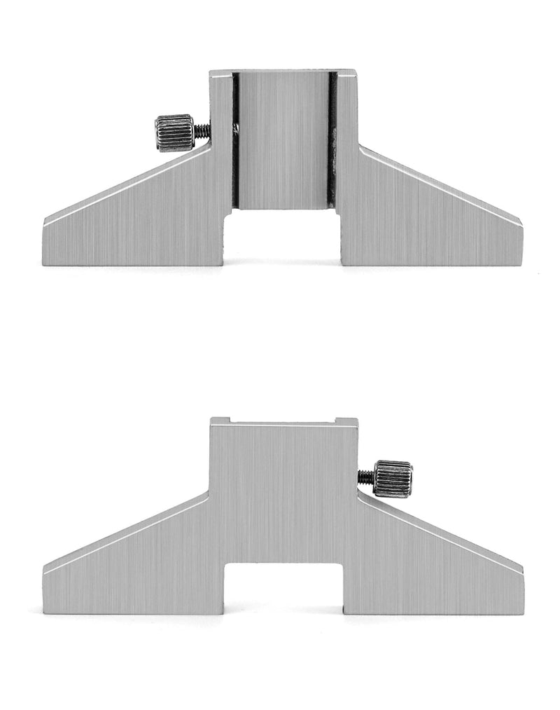 QWORK 2 Pack Caliper Depth Base Carbon Steel T-Bar Attachment for Dial/Digital/Vernier Calipers 4", 6", 8", 12"