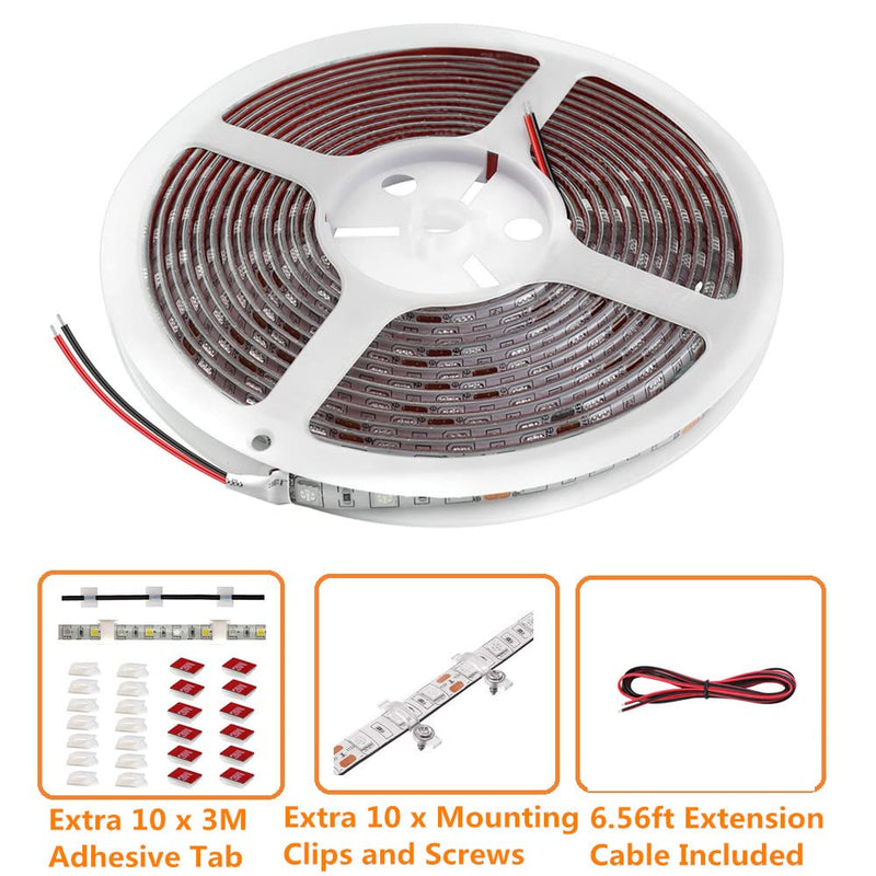 25FT RV Underglow Led Lights Kit, 12V Camper Underbody Lights for Motorhome Travel Trailer Concession Stands Food Trucks, RV Awning Light, RV Led Strip Lights (White) White