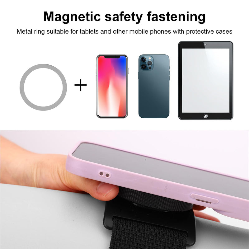 Magnetic Pilot Kneeboard for Tablets, Universal Magnetic Mount | Magnetic Pilot Kneeboard with Adjustable Leg Straps for Cockpit Navigation Hands-Free Use Compatible with iPad iPhone Android