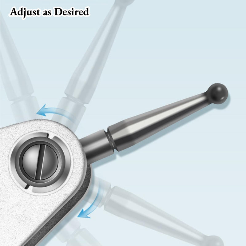 AUNMAS Dial Indicator Magnetic Base Holder Kit, Strong On/Off Switch Magnet Stand with Fine Adjustment and Flexible Arm for Lever Test Indicator