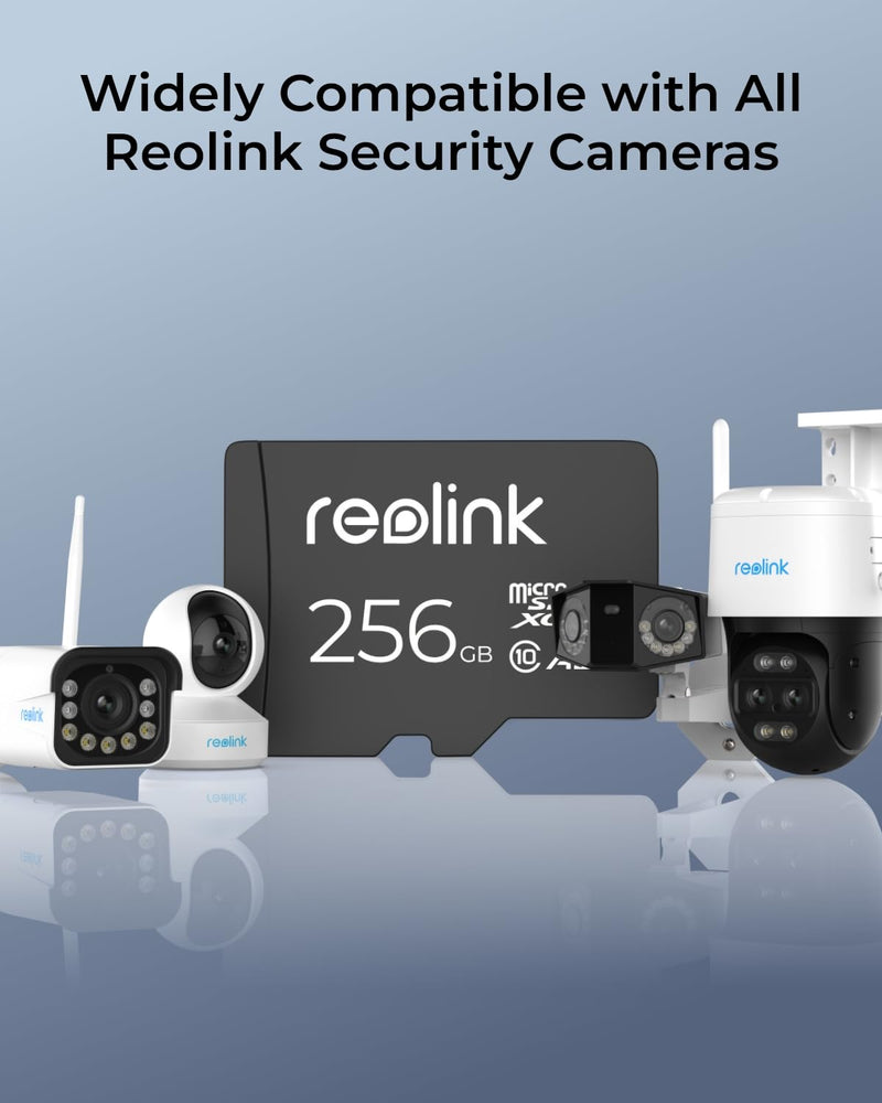 REOLINK Lumus Bundle with 256GB microSD Card, 2K 4MP, Plug-in, Color Night Vision with Bulit-in Spotlights, 2.4/5GHz Dual-Band WiFi