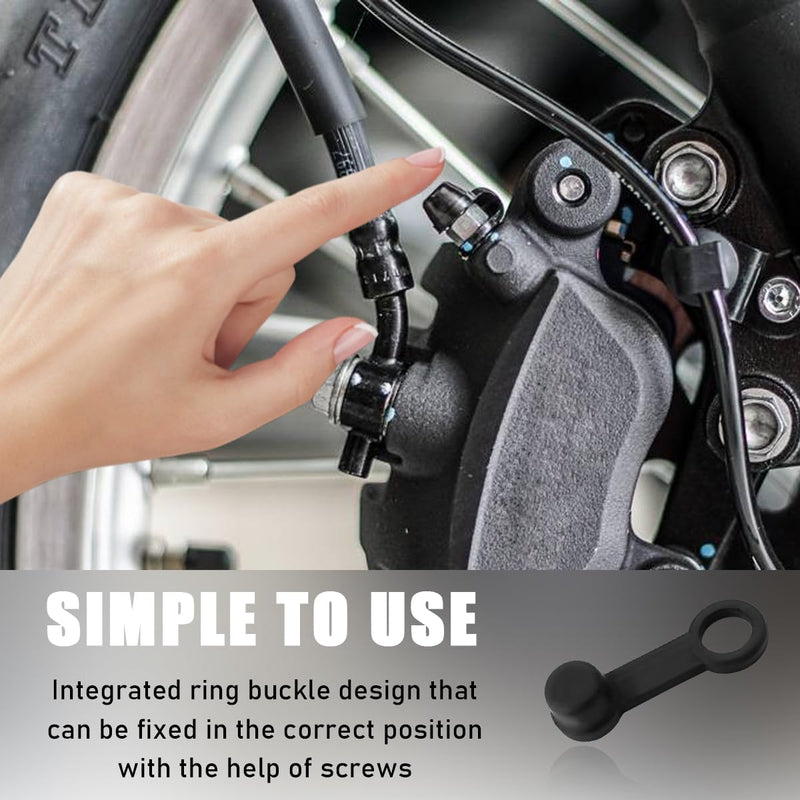 8PCS Brake Bleed Nipple Cap, 8mm Rubber Car Brake Bleeder Screw Grease Dust Cover, Vehicle Brake Bleeder Nipple Cap Replacement for Motorcycle Motorbike, Car Accessories 8 PCS