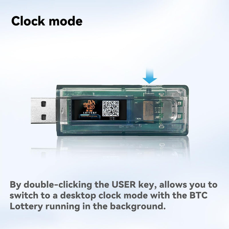Heltec Nerd Miner USB Bitcoin Crypto Miner Machine Lucky Solo Miner 310KH/s Hash Rate Low Power Ammeter