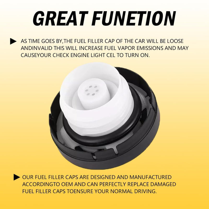 Gas Cap OEM#77310-48020,Fuel Cap Replacement Compatible with Toyota 1998-2001 4Runner,1995-2004 Avalon,1989-2001 Camry,1998-2002 Tacoma,1998-2002 Sienna,1998-2000 RAV4,2000-2002 Tundra 77310-48020
