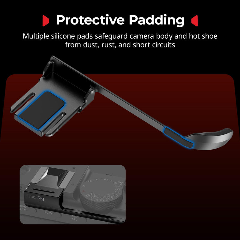 SMALLRIG Thumb Grip with Hot Shoe Cover for FUJIFILM X-E5 (Black) - 5452 Black