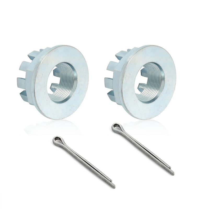 2Pcs Rear Axle Castle Nuts 20mm & Pins For HONDA Foreman Rancher Recon TRX 250 350 400 420 450 500 Rincon 650 680 Pioneer 500 700 1000 90304-HM7-A10