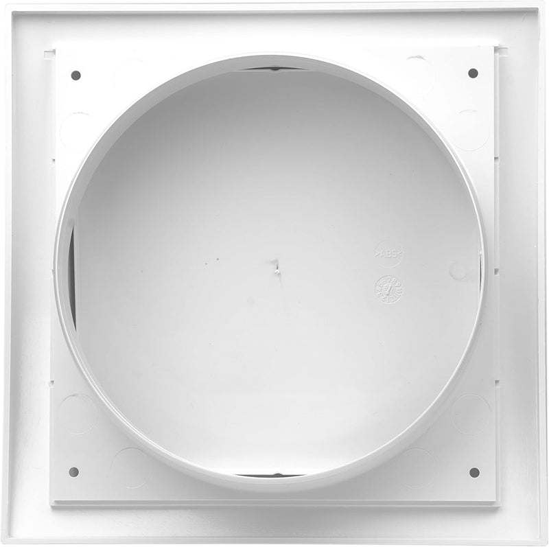 6'' Inch Exhaust Hood Vent With Rain Cover, White, Indoor And Outdoor, HVAC Exhaust Vent Duct Cover, Exhaust Cap (6'' Inch, White) 6 Inch