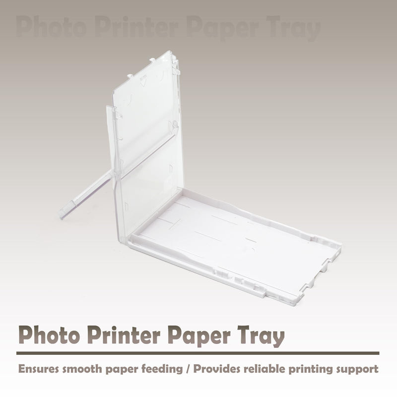 6Inch Paper Tray Compatible with Canon Selphy CP1500 CP1300 CP1200 CP910 CP900 Photo Printer Cassette, Supports 100x148mm Postcard Size Photo Paper Tray Replacement, Smooth Feeding