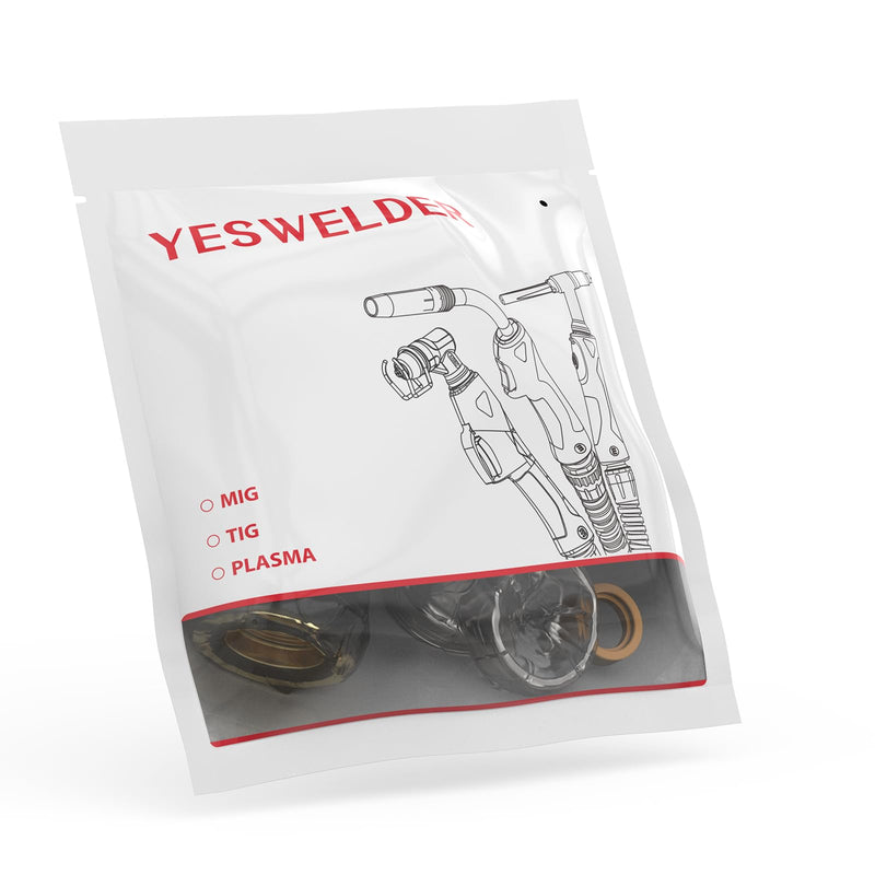 YESWELDER 24pcs Plasma Cutting Torch Consumables Sets Tip Electrode of IPT40, Suitable for YESWELDER CUT-55DS Pro/CUT-55NHF/CUT-55DS NHF PLUS/CUT-60DS PRO/CUT-65DS PRO/CUT-65DS Plus Plasma Cutter IPT40-24