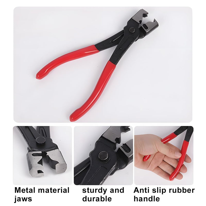 Car Hose Clamp Pliers, Steel Clic & Clic-R Type Vehicle CV Boot Clip Repair Tools, Heavy Duty Automotive Collar Tube Removal Accessories, Universal for SUV Sedan Trucks