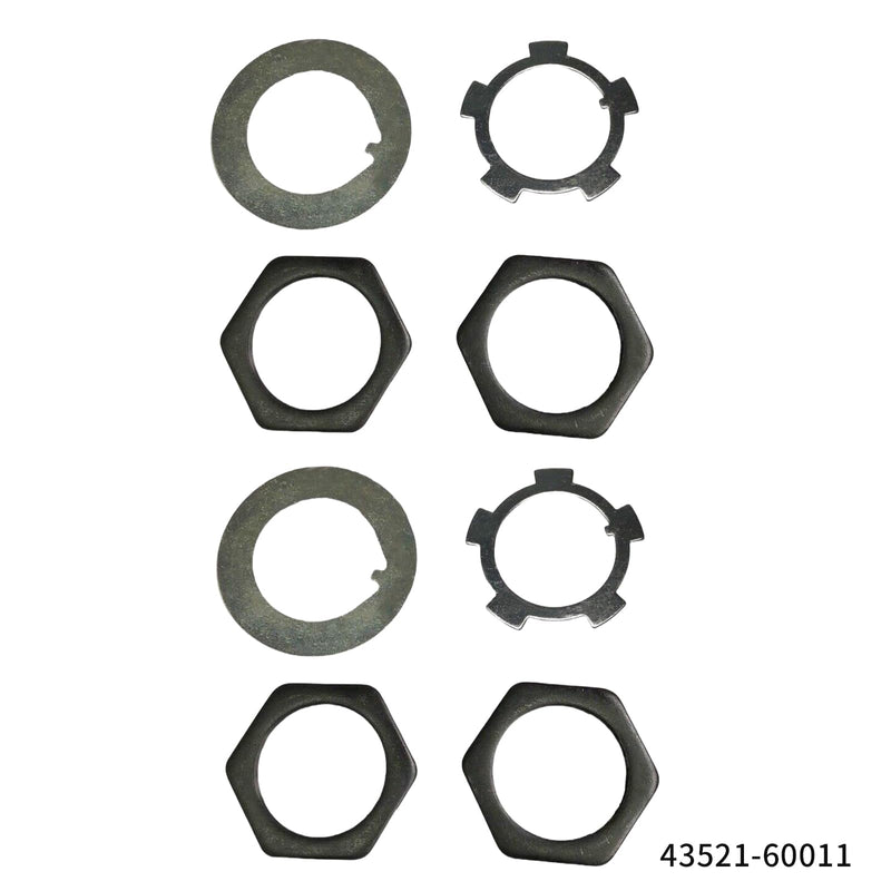 54mm 43521-60011 Front Adjusting Hub Nut Kit Fit for Toyota 4Runner T100 4WD, Axle Hub Spindle Lock Nut Wash Kit for Land Cruiser 40 50 60 70 80 100 Series for Lexus LX450 LX470 for Hiluxs 4X4
