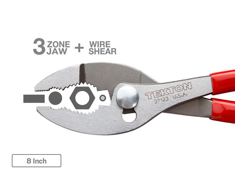 TEKTON Slip Joint Pliers Set, 3-Piece (6-1/2, 8, 10 in.) | PGA10103 | Made in USA