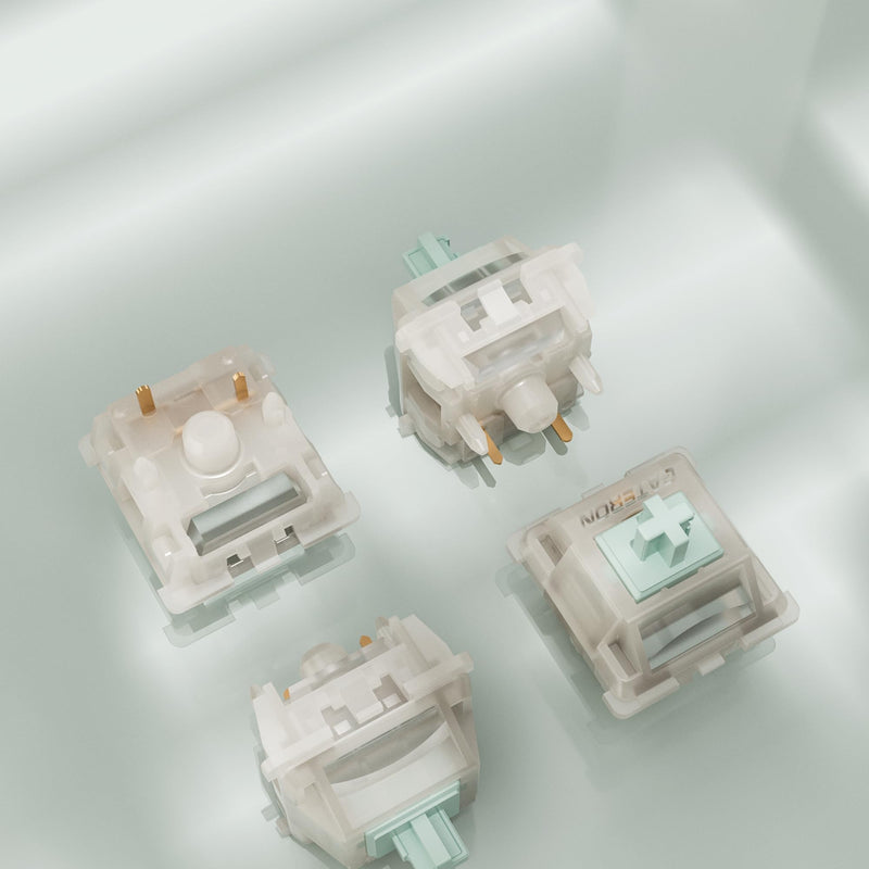 Gateron Milky Yellow Green Tea Pro V3 Keyboard Switches,Pre-lubed 5-Pin Tactile Switches with Light Guide Pole for MX Mechanical Gaming Keyboard(Pro Brown V3,108Pcs) 108Pcs