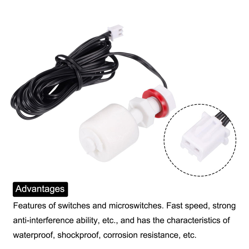 MECCANIXITY Ice Thickness Float Switch HZB50A-60-80 Water Level Sensor Float 2m Line Length