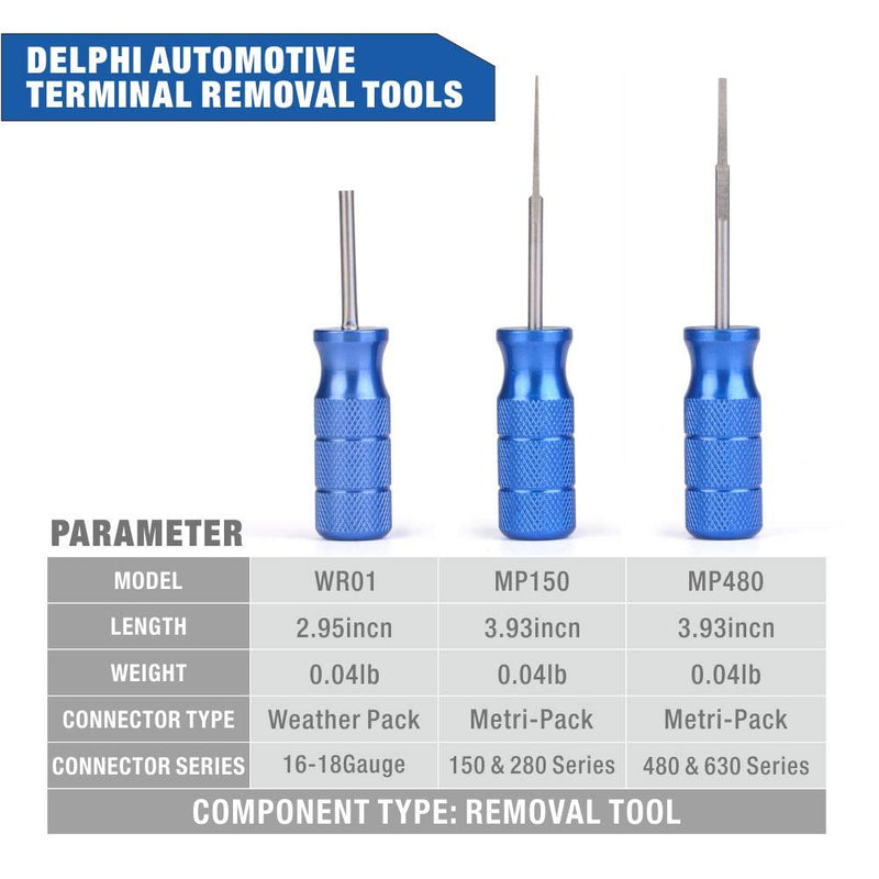iCrimp Extractor Tool, Removal Tools for Weather Pack and Metri-Pack Connectors-3 Pack
