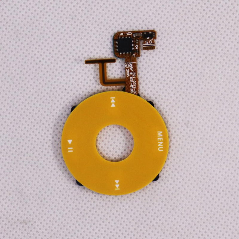 Yellow Plastic Front Cover Faceplate Housing Case Cover with clickwheel with Center Button for iPod 5th 5.5Gen Video 30GB 60GB 80GB Yellow