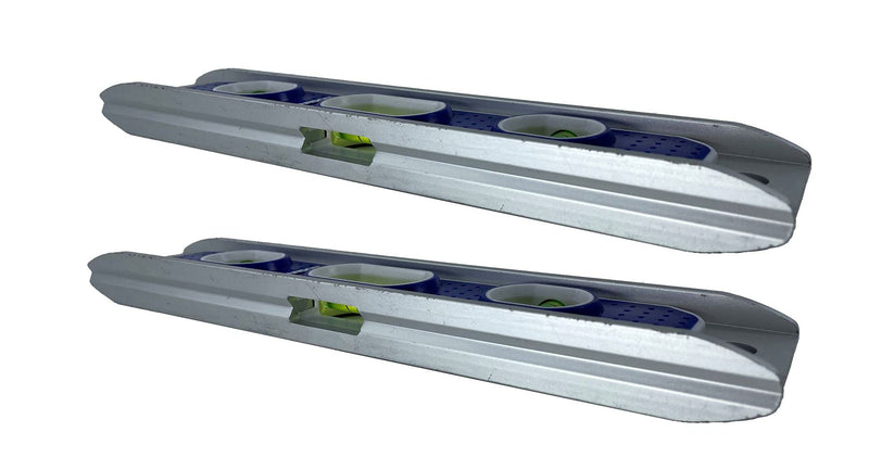 Swanson 2-pc 9" Torpedo Levels with Rare Earth Magnetics Value Pack, TL002M | Bundle of two pro-grade, durable aluminum frame torpedo level with neodymium magnets, v-groove, 3 vials and top read view