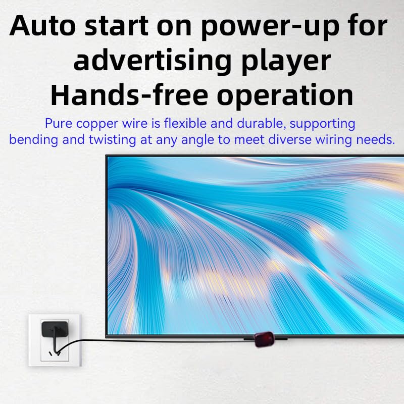 Infrared Automatic Starter with One-Button Learning & Smart Power-On - Auto Control for TV, Air Conditioner, Advertising Screens, and Other Infrared Devices AT-IR
