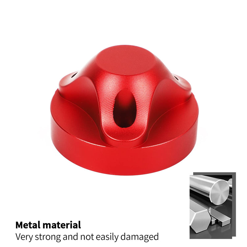Hoolcar Red Aluminum Radio Atenna Base Cover for 2007-2021 Jeep Wrangler JL JLU JK JKU JT
