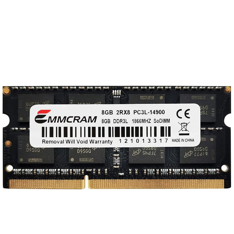 16GB(8GBx2) PC3L-14900S DDR3L Laptop RAM DDR3 1866MHz 1867mhz SODIMM 1.35V Non-ECC Unbuffered 204Pin Notebook Memory