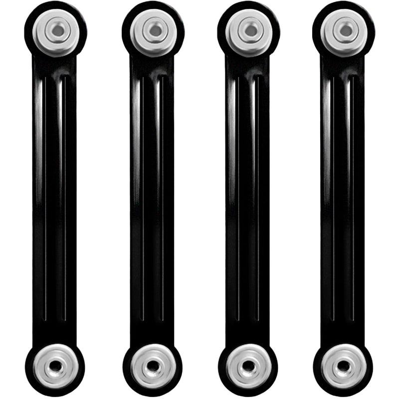 Glider Bearing Arm Bracket Replacement Hardware Rocker Parts, 9 Inch Overall Length, 7-1/2 Inch Between Mounting Holes, 4 Pack Patio Glider Parts Rocker for Outdoor Glider and Garden Bench, Black