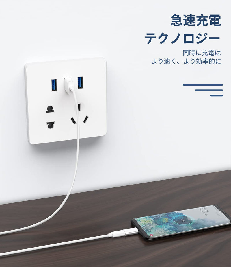 CD-JP-019-mc-to-tp Type C Adapter (3 Pack) Micro USB Female to USB C Male Charging Data OTG Converter for Android Thunderbolt 4 Plug for Pixel Compatible with Samsung Galaxy S22+