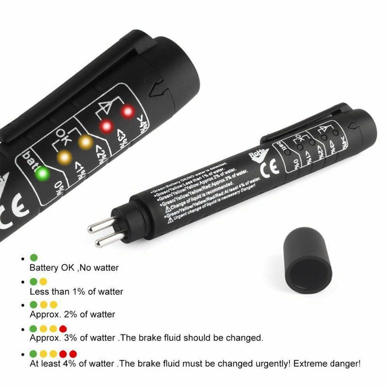 Brake Fluid Tester Pen for Dot3 Dot 4 Dot 5 Moisture Content Checker Tool
