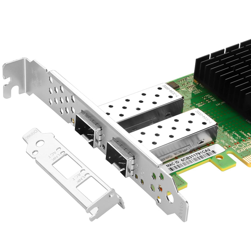 for Mellanox ConnectX4 LX 25Gb Ethernet Network Adapter, Compare to MCX4121A-ACAT, Dual SFP28 Ports PCIe 3.0X8, RDMA, 25Gigabit NIC for Windows/Windows Server/Linux