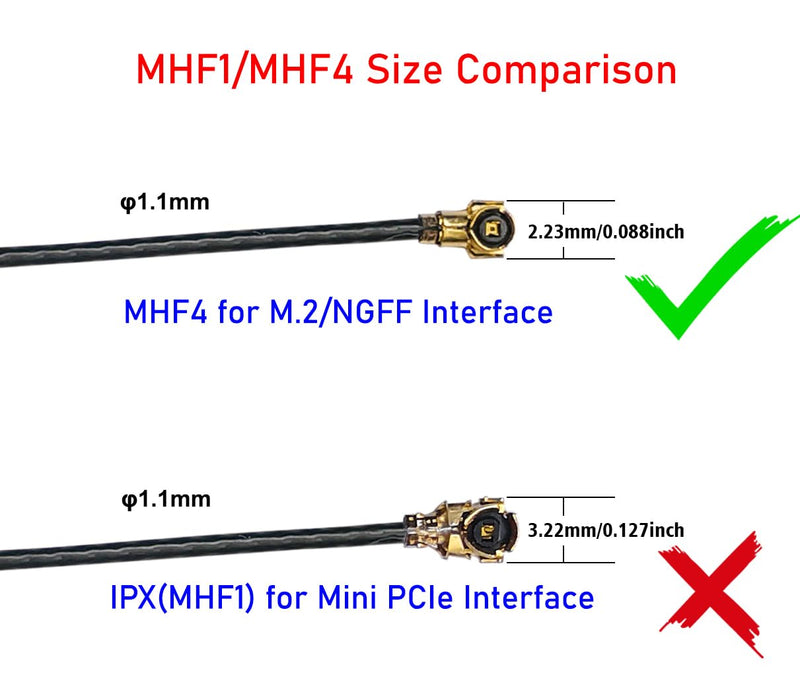 WiFi 6E Antenna Tri-Band 6GHz 5GHz 2.4GHz RP-SMA Male + 10in U.FL MHF4 to RP SMA Female Extension Cable + Computer Back Slot Cover Bracket