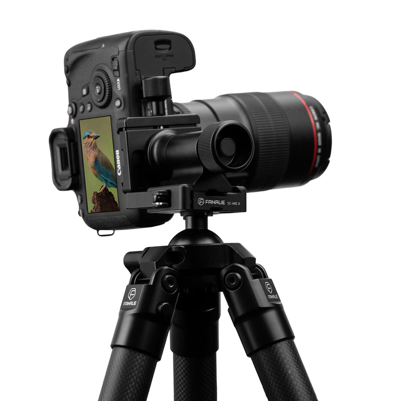 Monopod Gimbal Head with Arca-Swiss Dovetail Quick Release Plate | Rapid Side-Saddle Tilt Adjustment for Telephoto Lenses | Tripod Mount | Professional Photography & Video Gear for DSLR/Camcorders