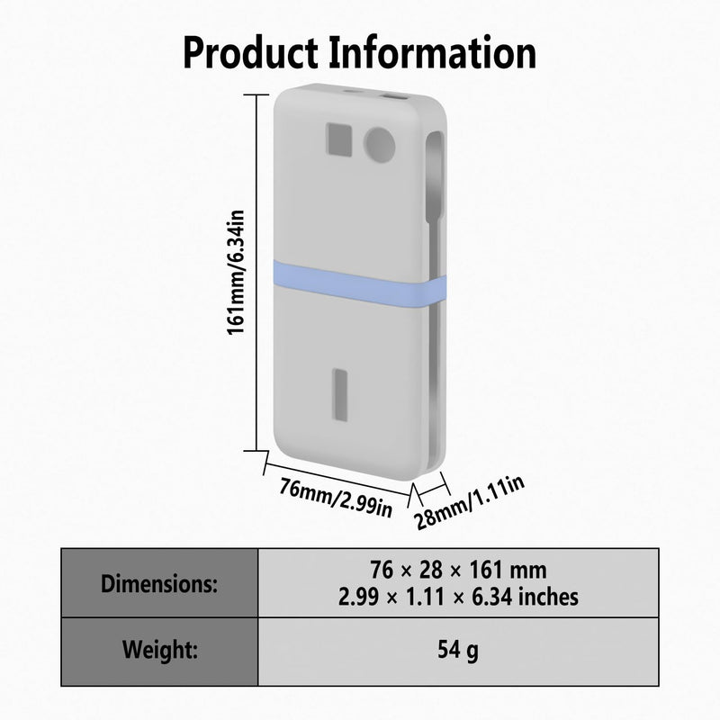 Geiomoo Silicone Cover for Anker Power Bank 20,000mAh Case 3-Port 87W, Soft Protective Scratch Flexible Resistant (Gray) Gray