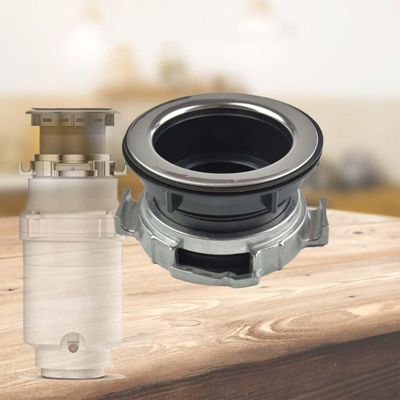 Garbage Disposal Mount Sink Flange Kit and Stopper for Waste King, Garbage Disposal Drain Assembly Kit, Rubber Flange and Drain Lock Nut for Waste King, Whirlaway Parts (114mm) Model : 1030
