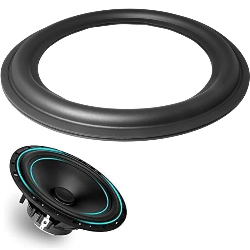 MEETOOT 2PCS 8 Inch Black Speaker Foam Surround Repair Kit Audio Equipment Rubber Replacement Part