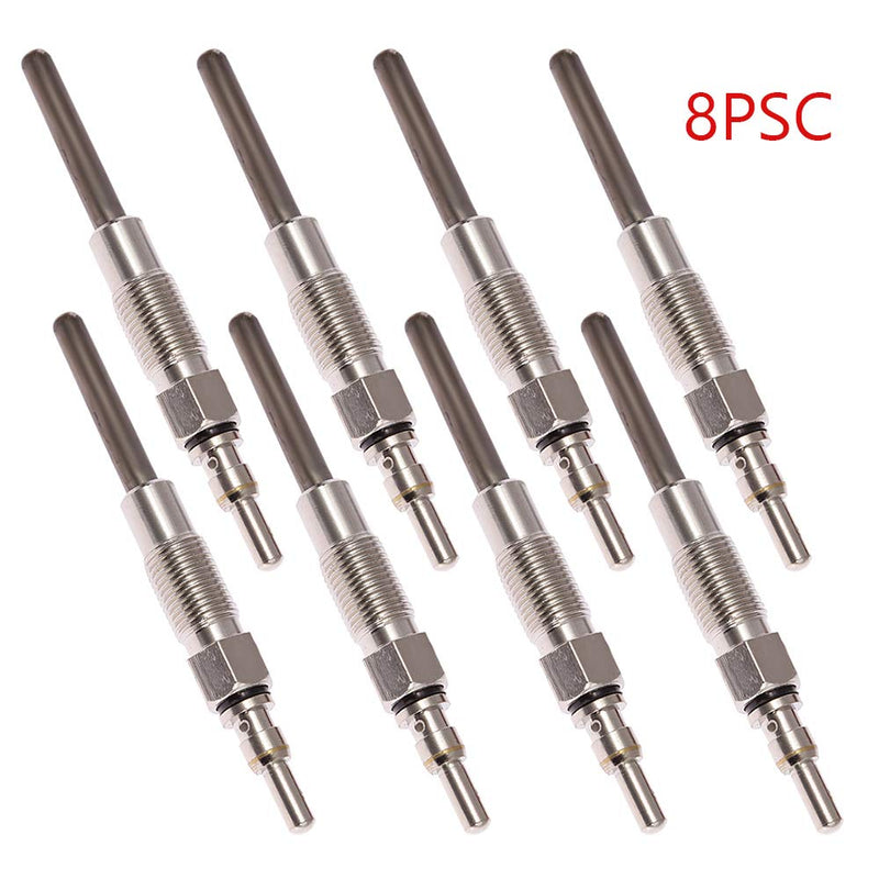 Diesel Glowplugs Glow Plugs Replacement for Ford 1988-1994 IDI (Indirect injection) 7.3 7.3L F350 F250 E250 E350 (Set of 8) F2TZ12A342A Replacement for Motorcraft ZD9