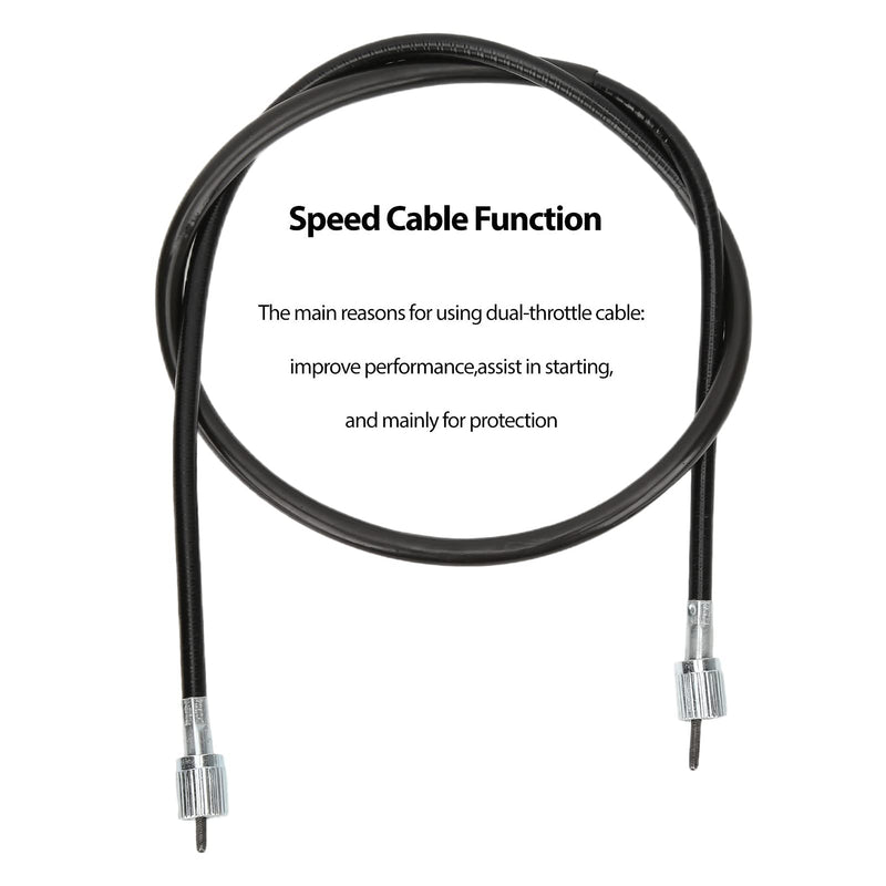 Speedometer Cable 39in Compatible with 49cc 50cc 125cc 150cc 250cc 300cc Scooters Mopeds ATV Go Karts Replacement Speedo Cable Durable PVC Coated Easy to Install