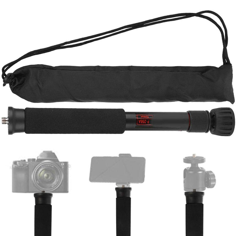 Mini Camera Monopod 48 Inch, Portable Adjustable Height Monopod Selfie Stick Mount Support Rod for DSLR Camera Mirrorless Camera, Flash, Mobile Phone(P-256A)
