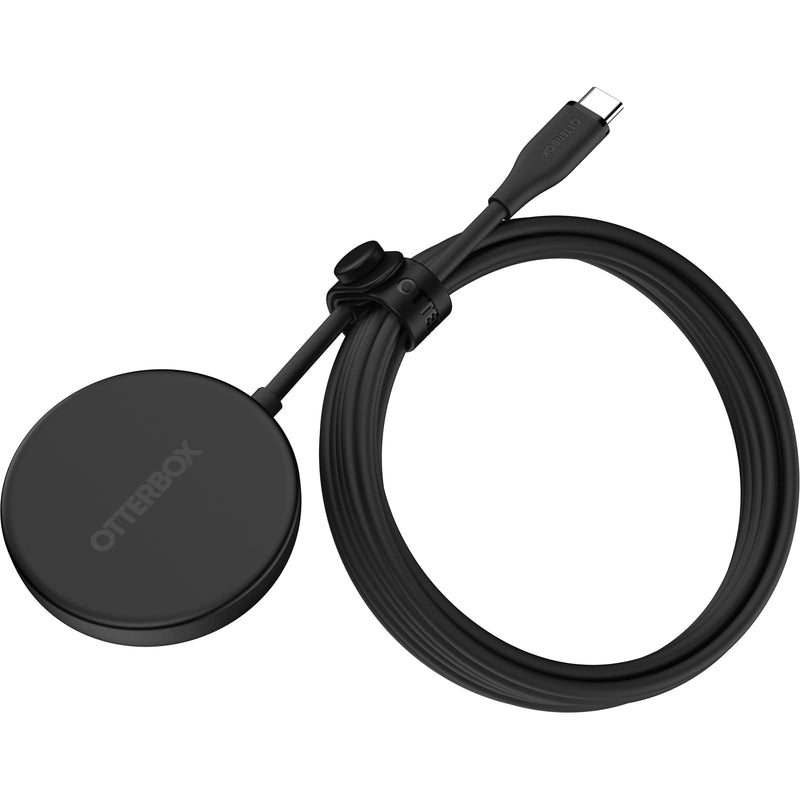 OtterBox Compact Wireless 25W Charging Pad - Black | MagSafe & Qi2 Compatible Charging Pad w/ Kickstand
