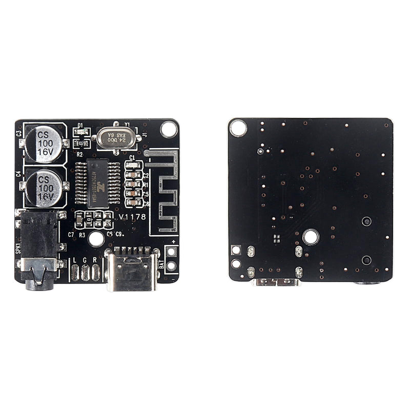 6pcsBluetooth 5.0 MP3 Lossless Decoder Board VHM-314 with 3.5mm Stereo Jack | BT Audio Receiver Module Supports FLAC/WAV/APE/MP3, 15M Range, 5V Type-C Audio Board for Amplifier Headphones Speakers