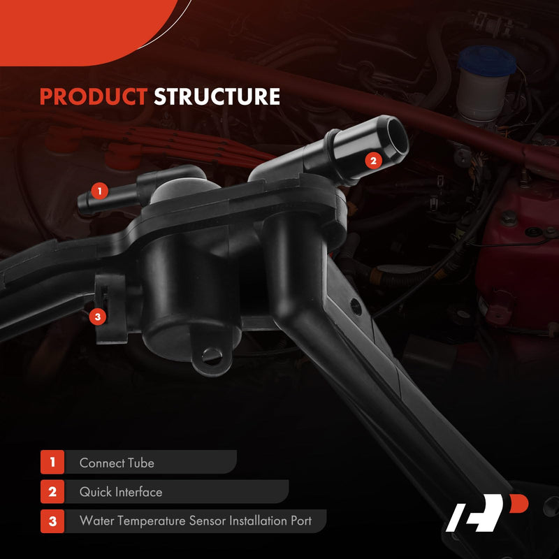 A-Premium Thermostat Housing Water Outlet Compatible with Hyundai - Tucson 2014-2021 2.0L