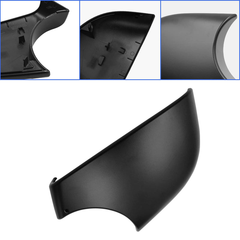 Jaronx Compatible with Tesla Model Y Mirror Bottom Cover 2018-2024, Right Passenger Rearview Mirror Lower Base Cover, Side Mirror Base Cover Replacement for Tesla Model Y Wing Mirror Repair(Right) Right Side Black