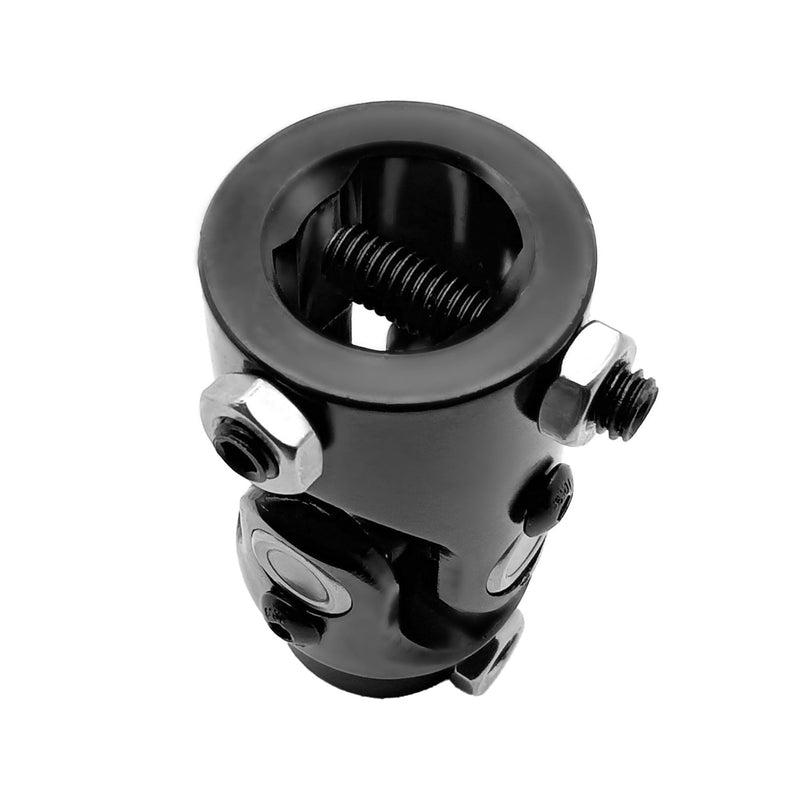 1" DD x 3/4" DD U Joint Black Steel Universal Steering Shaft Coupler from 1" DD to 3/4" DD 1" DD x 3/4" DD