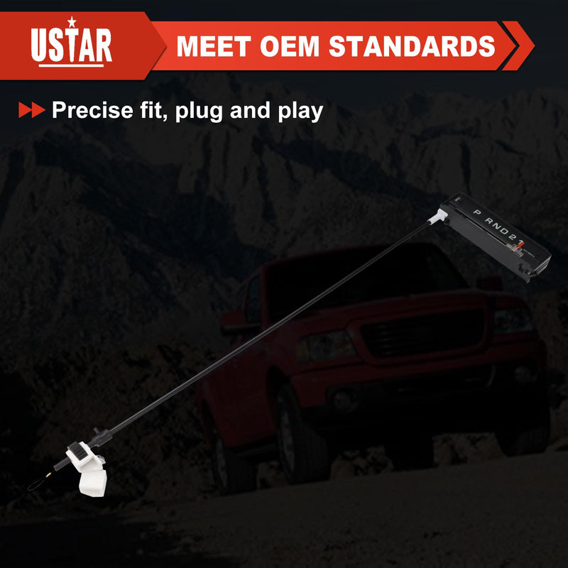 USTAR Indicator Assembly Compatible with Ford Ranger 2004-2011 Gear Shift Indicator Cable Replace 6L5Z-7A110-AA
