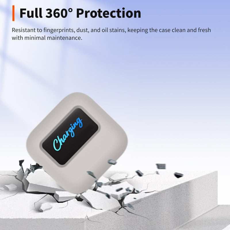 Case for Anker Nano 45W Max Power Adapter with 2Pcs Screen Protector– Soft Silicone Protective Cover for Dynamic Charger,Shockproof Dustproof Charging Block Protector Sleeve[Grey] Grey