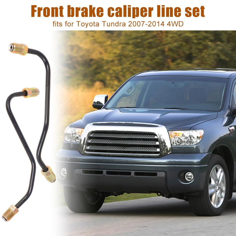 Front Brake Caliper Line - for Toyota Tundra 2007-2014 4WD