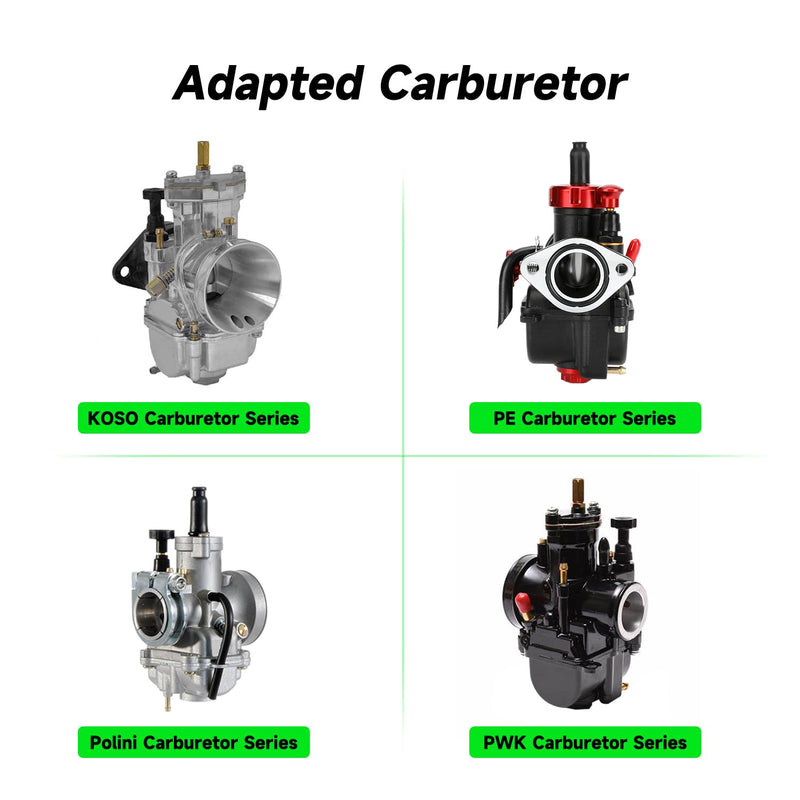 40PCS Carburetor Main Jet Slow Pilot Jet Kit Compatible with Keihin PE PWK CVK OKO KOSO Polini Carb Dirt Bike ATV Quad 4 Wheeler Go Kart, Include 30PCS Main Jet and 10PCS Pilot Jet Accessories