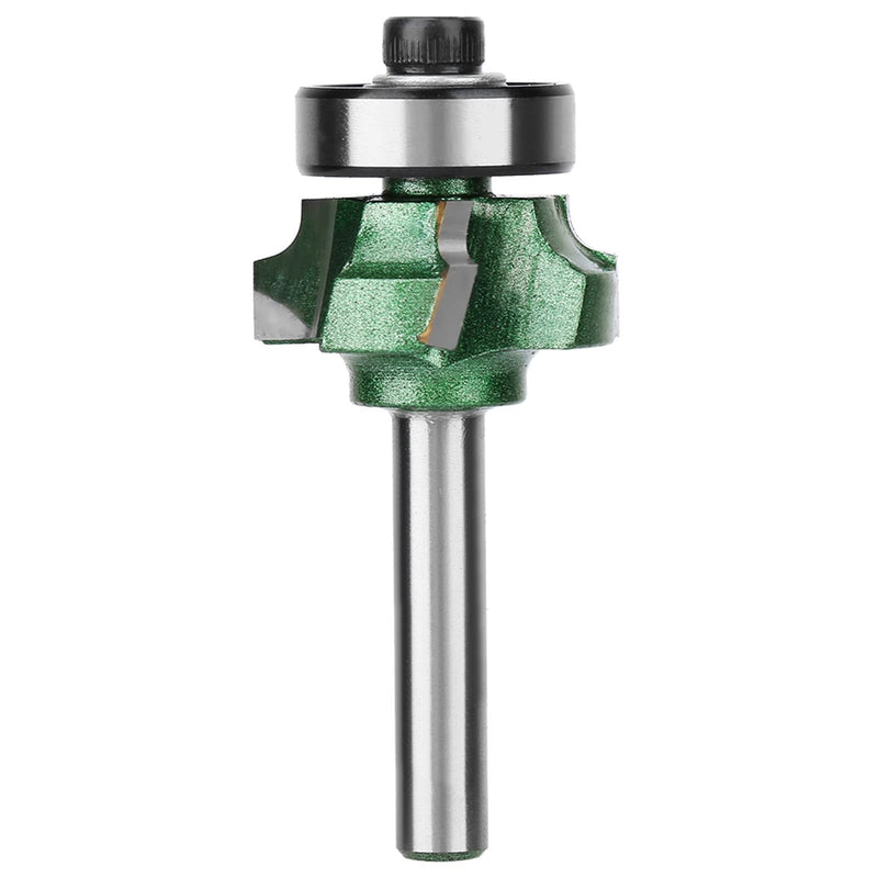 Banding Cutter,Trimmer Wood,R1 Bit Slotting Router Cutter,Banding Trimmer Routers Bevel Top Trim Router Woodworking Milling Cutter 4 Teeth Trimming Cutter Trimmer Router Bit(1/4 * R3) 1/4 * R3